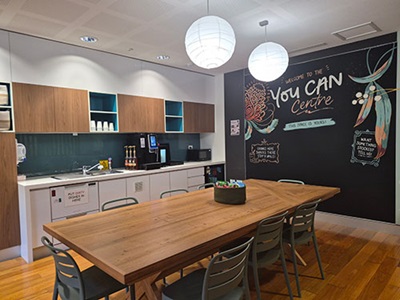 Interior photo of the Youth Cancer Centre